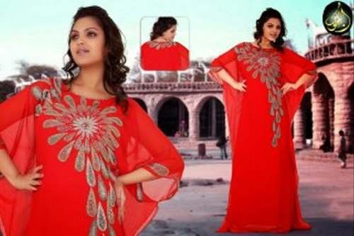 Embroidered Dubai Jalabiya Kaftan  by Mayzuna Import Export