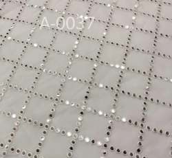 Dyeable Embroidery Mirror Designer Fabric