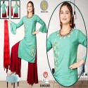 new Riyon handwork kurti with gharara thumb 1