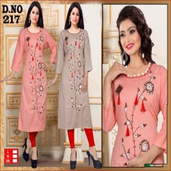new Twotone handwork kurti 