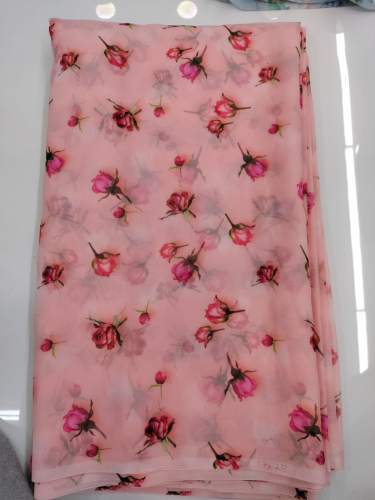 Digital Printed Georgette Fabric for Gown, Kurtis by Shri Radharaman Fabrics