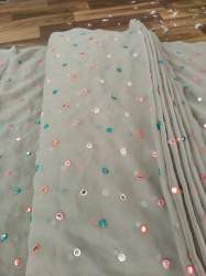 Embroidered Georgette Fabric