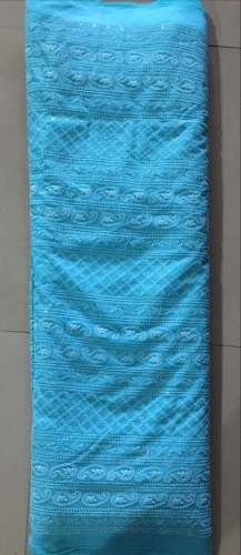 Lucknowi Chikankari Georgette Fabric