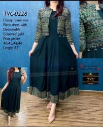 Casual Gown With Jacket by Jaipur Trendz