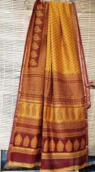 Bagh Print Maheshwari Saree