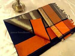 Ganga Jamuna Border Maheshwari Saree