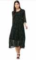 black-georgette-western-dress