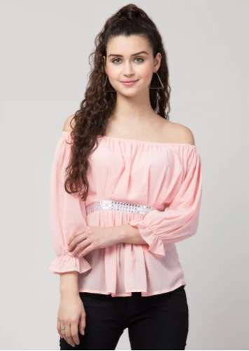 Ladies Fancy Off Shoulder Top from delhi by Galaxy Enterprises