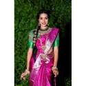 South indian Pink Pattu Silk saree