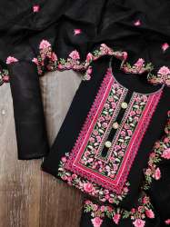 Designer Embroidered Unstitch Suit