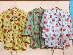 Fancy printed ruffle top