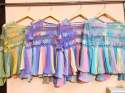Rainbow Color Western Girls Top