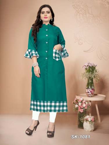 Designer Plus Sizes Cotton Kurti