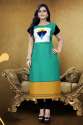 New Plus Size Crepe Kurti thumb 1
