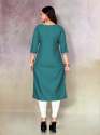Casual Wear Neck Work Kurti  thumb 1