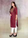 Casual Wear Neck Work Kurti  thumb 11