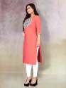 Casual Wear Neck Work Kurti  thumb 4