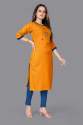 Hand Work Divyani Rayon Kurti thumb 7