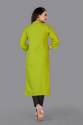 Hand Work Rayon Collar Neck Kurti  thumb 1