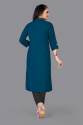 Hand Work Rayon Collar Neck Kurti  thumb 14