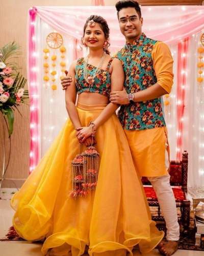Organza Semi Silk Lehenga Choli  by Ram Fashion