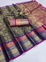 Wedding Wear Traditional Zari Silk Saree  thumb 1