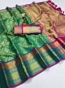 Wedding Wear Traditional Zari Silk Saree  thumb 2
