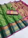 Wedding Wear Traditional Zari Silk Saree  thumb 3