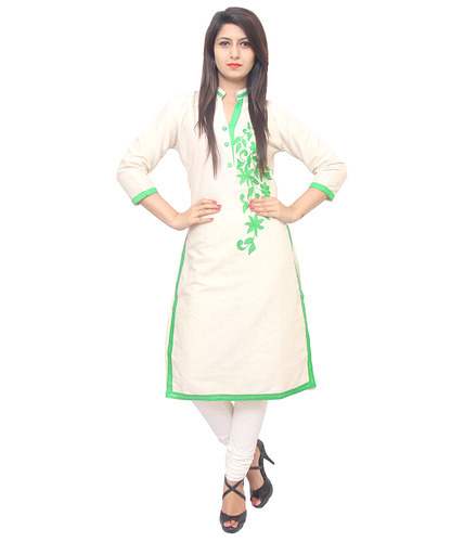 Cotton Embroidered Kurti by Fateh Enterprises