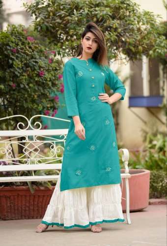 Designer Kurti With Palazzo by Fateh Enterprises