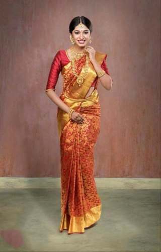 Dulhan wear Pure Kanchipuram silk saree by Mohan Textile