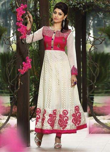 Ladies Embroidered Salwar Kameez by Mohan Textile