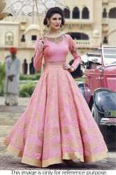 Light pink Crop Top with lehenga 