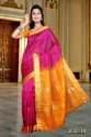 stylish-pink-and-orange-kanchipuram-silk-saree