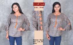 Buy Fancy Rayon Printed Tunic Top