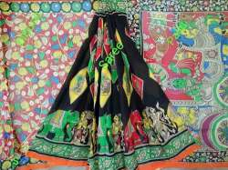 Hand Painted Kalamkari Saree