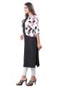 casual wear Black Crape Kurti with Koti  thumb 1