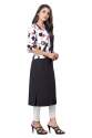 casual wear Black Crape Kurti with Koti  thumb 4