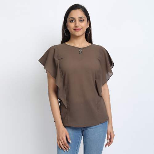Fancy Georgette Short Top