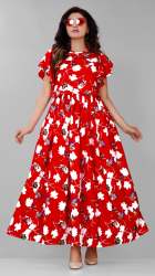 Floral Western One piece Gown