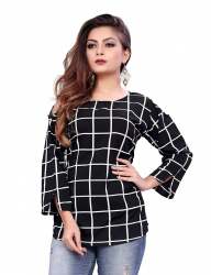 Formal Wear Girls Printed Western Top