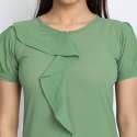 Green Daily wear Georgette Top thumb 3