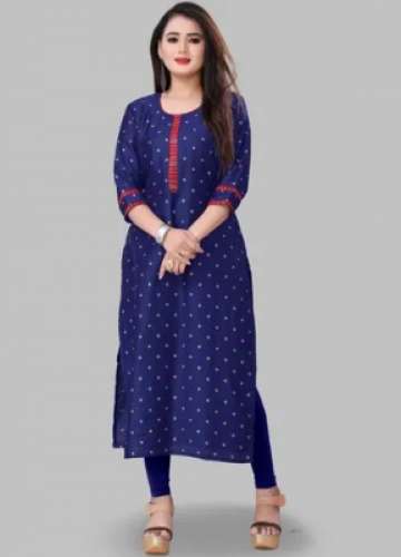 Chanderi Straight Kurti by Shree Hari Exports