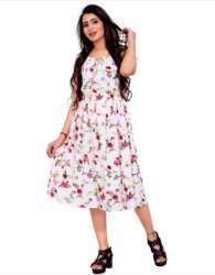 Printed Western Dress