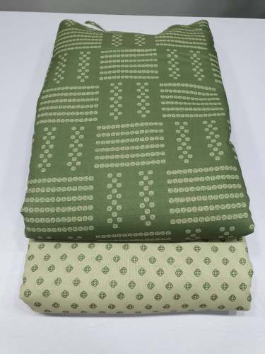 bandhani digital printed fabric on polyster linen