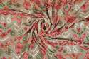 Heavy Embroidered Georgette Fabric   thumb 1