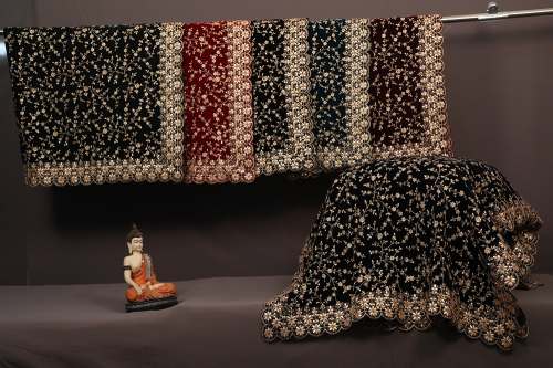 bhakti fabric studio Heavy Embroidery Dupatta  