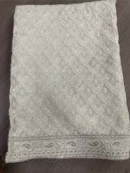 lucknowi fancy embroider dupatta with sequins