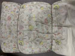 multi color embroidery on dyblecotton