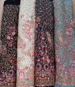 multi color thread and sequins work fabric